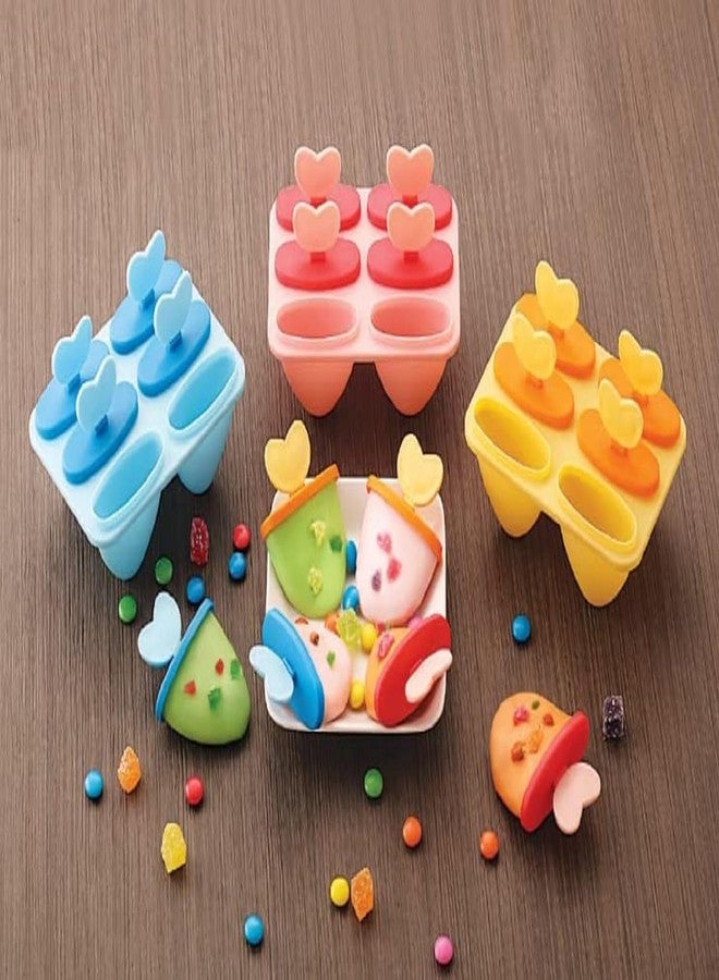 FASHRAMP BPA Free Plastic Mold Reusable Ice Pop Makers, Homemade Popsicle/Frozen Ice Cream/Kulfi Candy for Children & Adults - Multicolor (SKU-7) - Image 4